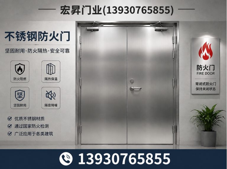 海兴县不锈钢防火门展示图